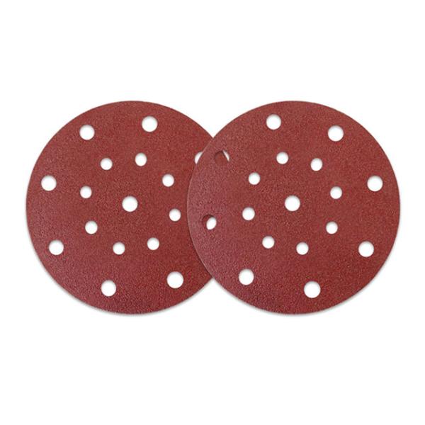 300mm 350mm RED Hook Loop Sandpaper for Epoxy Floor Grinding Cement Wall Sanding Disc