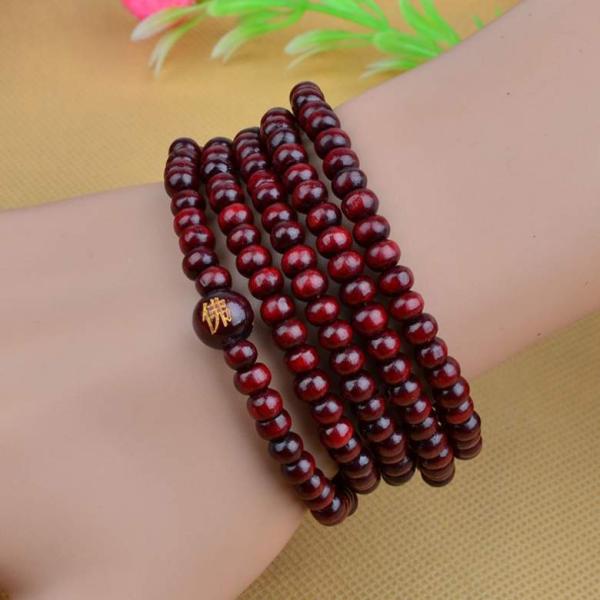 Rosewood beads Multilayer bracelet