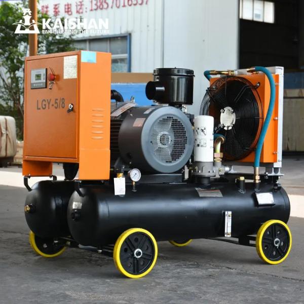 Professional Screw Air Compressor With Tank 3 Phase 22kw 6bar Mining LGY-4.5/6
