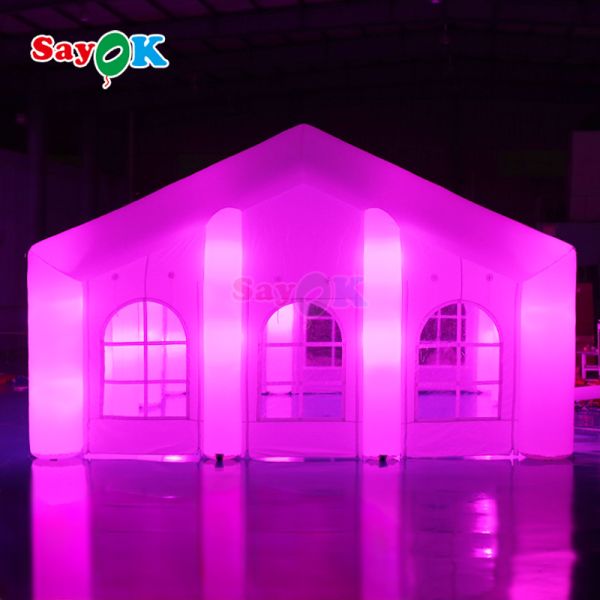 Large Inflatable Air Tent Portable Nightclub with Lighting for Outdoor Event, Wedding, Party, Festival