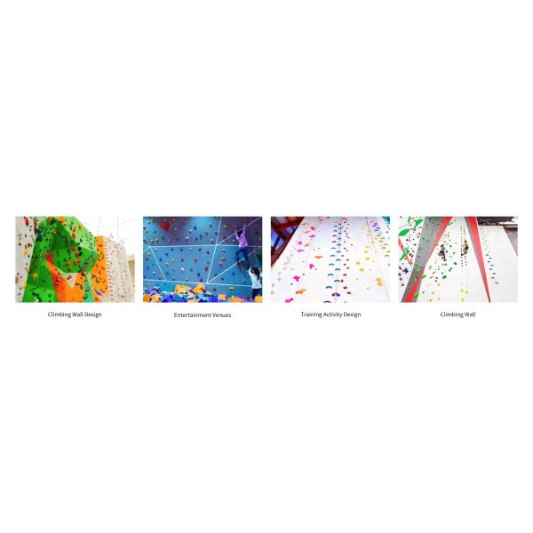 Professional Fiberglass Climbing Wall Panels High Simulation Themed Rock Walls