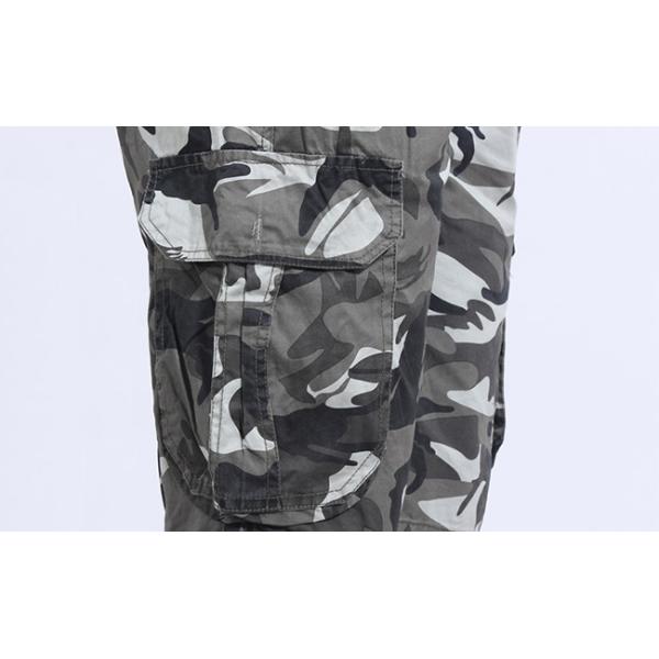 Slim Fit Camo Print Set Womens Military Uniform / Cotton Blend Army Camo Clothing