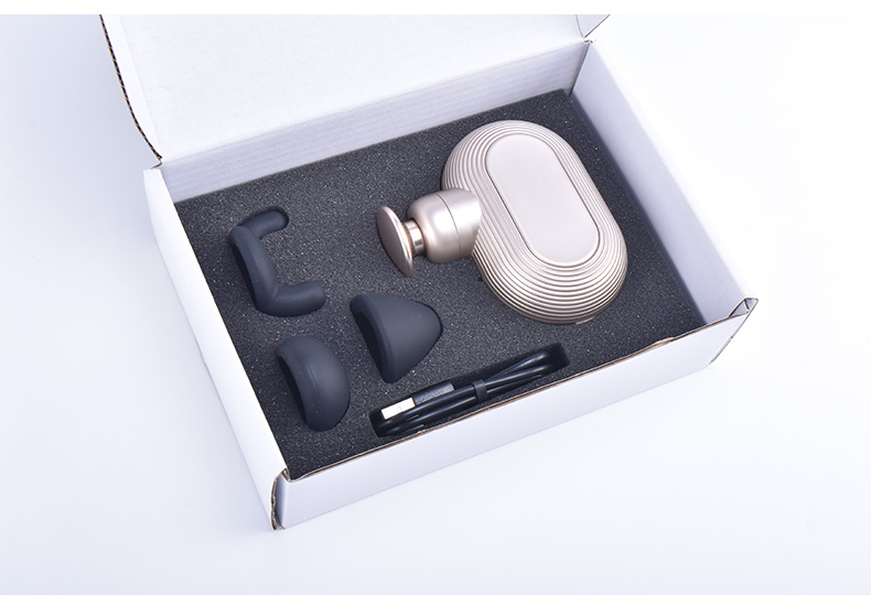 4 Speed Percussion Massage Gun Brushless Mini  Pocket Force Palm Size Massager Gun