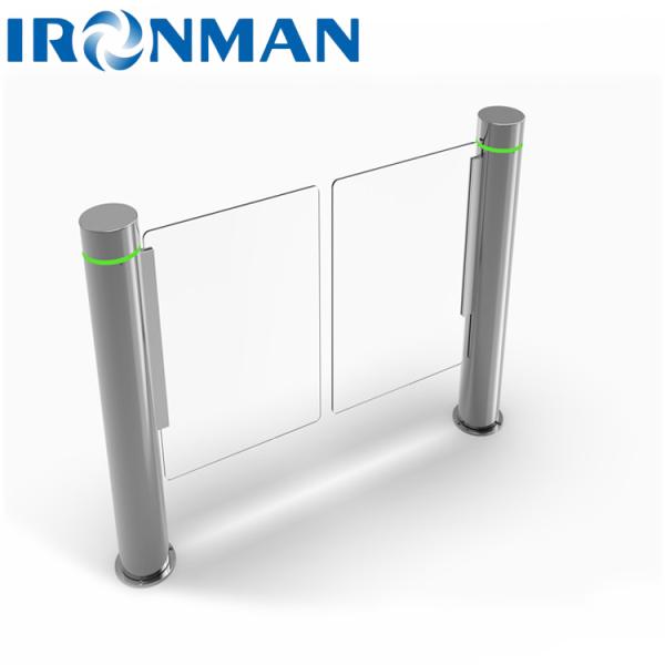 Système de barrière mince à colonnes d'aileron de tourniquet de créneau de vitesse