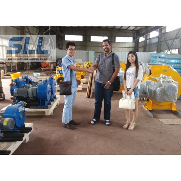 Diesel / Electric Hose Squeeze Pump For Underground Construction Easy Maintenance