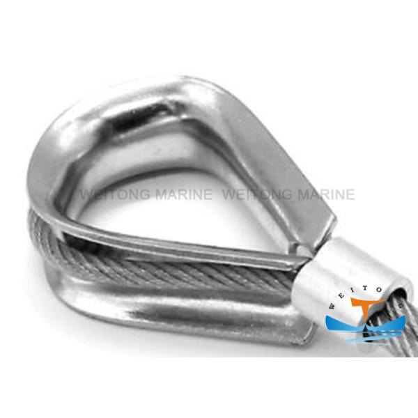 Hoisting Rigging Marine Wire Rope Thimble Bright And Smooth With Hot Dip Galvanized