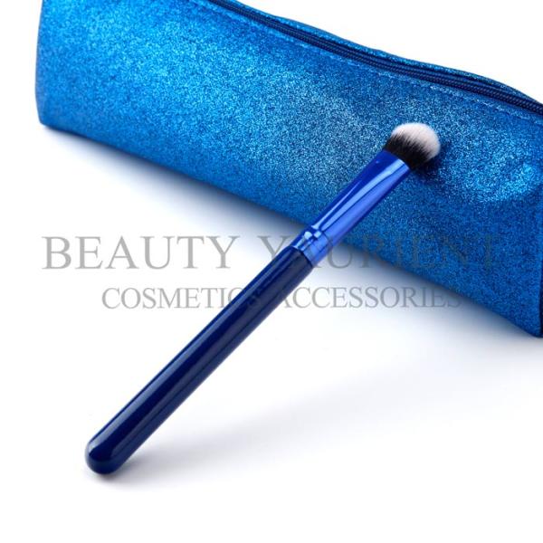 2tones Synthetic Hair Single Eyeshadow Makeup Brush Long Lasting 17.3cm