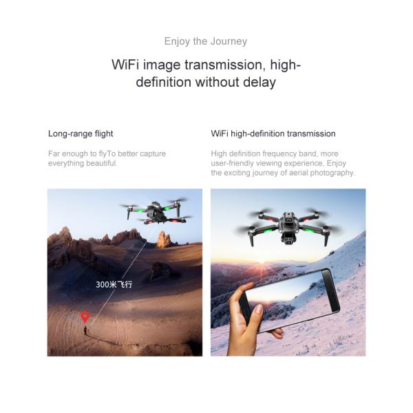 Beginners in Drones Category M1s Drone 4k HD Camera Obstacle Avoidance and Brushless Motor Maximum Flight Time 10-20min