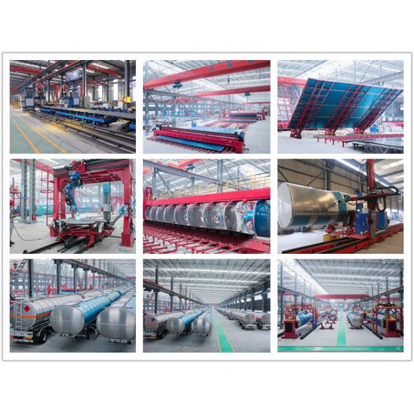 3 Axle 45000L 5 Silos Single Tires 6mm Aluminum Fuel Petrol Tanker Truck Trailer With Air Suspension