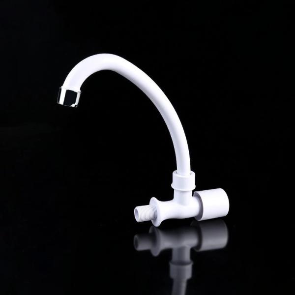 ABS Plastic Plastic Kitchen Faucet , Plastic Sink Faucet Environmental Protection