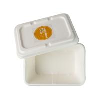 Jetable Microwavable gravant en refief biodégradable de conteneur de nourriture de bagasse de canne à sucre