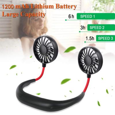 USB Portable Rechargeable Fan Home Appliances Three Speed 1200mAh For Outside Sports