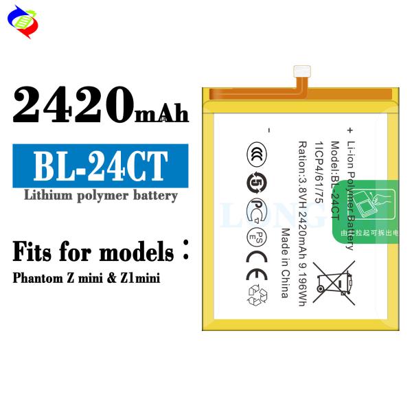 BL-24CT Литийная аккумуляторная батарея для мобильных телефонов для Tecno Phantom Z mini Z1 mini 3.8V 2420mAh