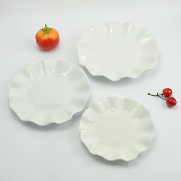 Цветовидные керамические тарелки Порцелановый обеденный набор керамические блюда