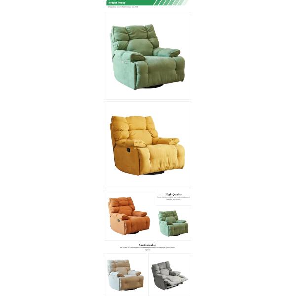 Best Choice Single-seater Fabric Recliner Sofa with Manual Electric Double Option