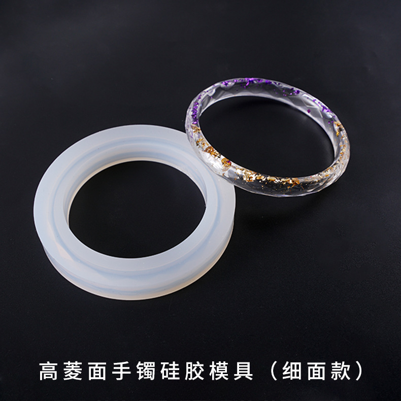 DIY Crystal Droplet Bracelet Diamond Face Mold Silicone Wide Face Bracelet Fine Face Bracelet Collection Mold