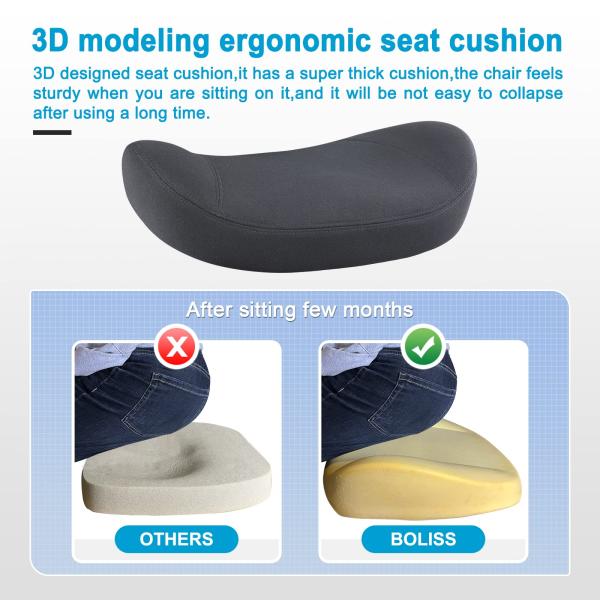 Office Chair Ergonomic Mesh Computer Chair with Adjustable Armrests and Height