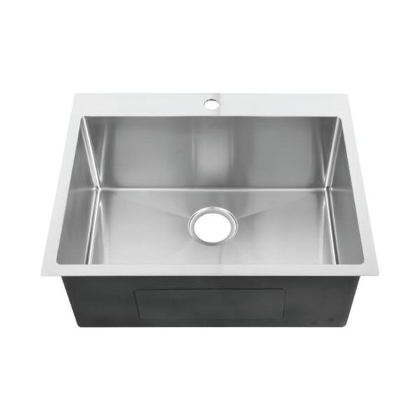 R19 Top Mount 304 Stainless Steel Single Bowl Kitchen Sink
