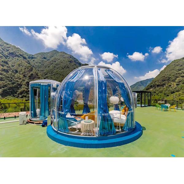 Waterproof PC PVC Glamping Geodesic Dome House Transparent
