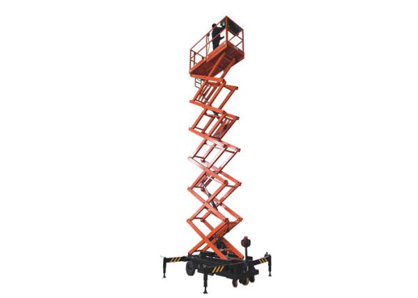 O pedestre inoxidável do aço de manganês de Sinolift SJY (II) motorizou o móbil para scissor a capacidade do elevador 500 quilogramas