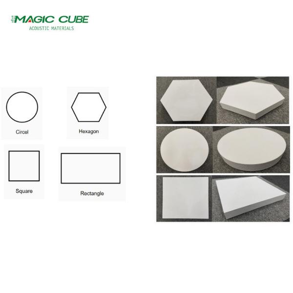 Eco Friendly Fiberglass Ceiling Panel Customized Noise Cancelling Ceiling Tiles