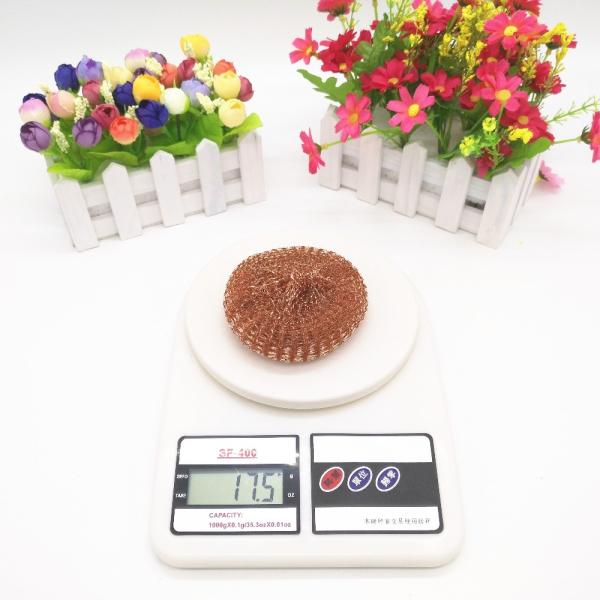 Environmental Friendly Copperized Stainless Steel Scrub , Anti Mildew Metal Pot Scrubbers