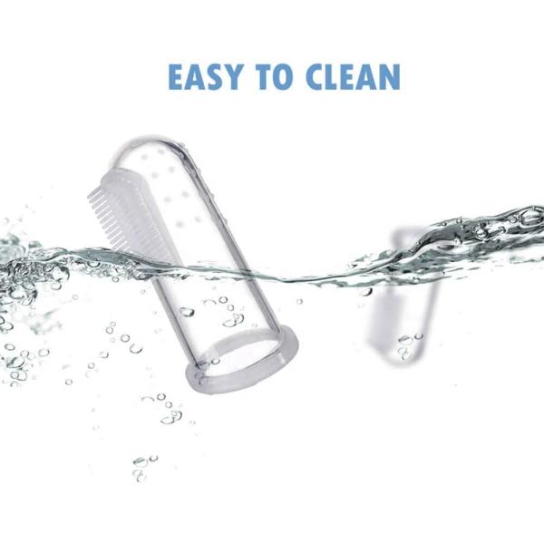 Bristle Silicone Dog Cleaning Tool Teeth Cleaning Dog Oral Care Finger Pet Toothbrush