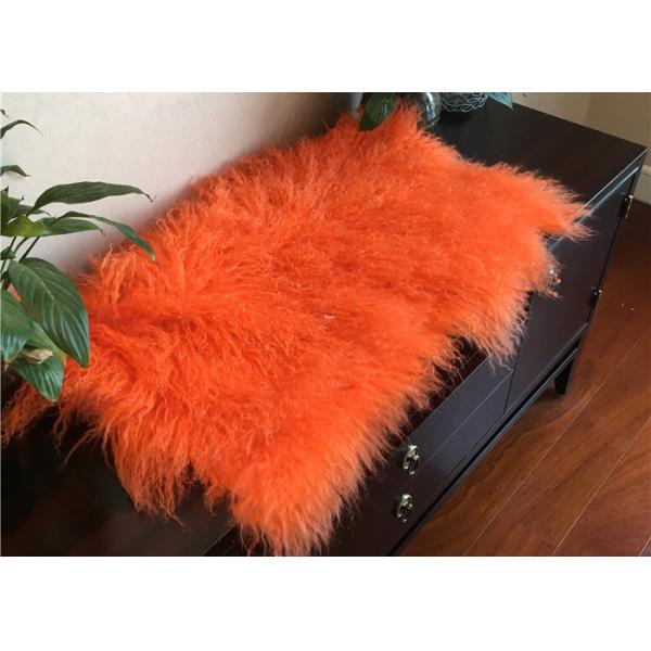 Мех монгольского цвета Тан аксессуаров половика овчины слишком большого домашнего реальное животное