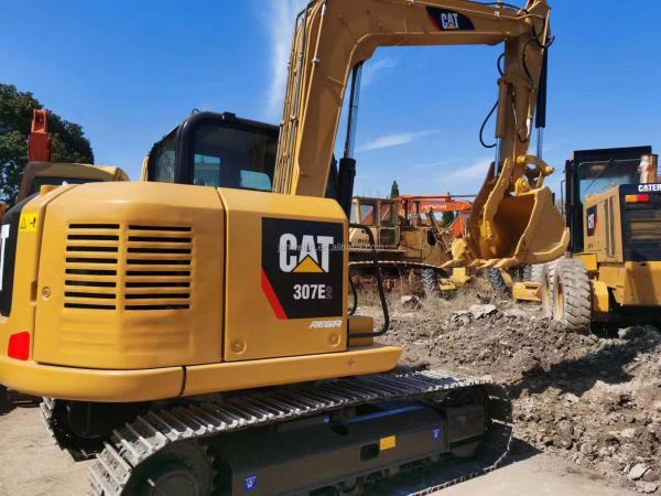 Japan Used 307 Caterpillar Excavator Maximum Digging Height 4350mm for Garment Shops