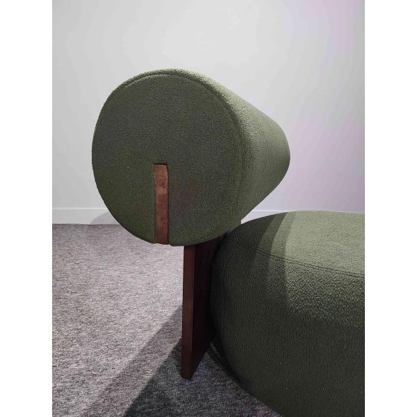 Light Luxury Hotel Furniture Creative Living Room Solid Wood Single Lazy Sofa