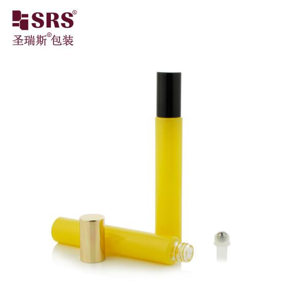 Round Shape Transparent Glass Roller Ball Bottles Perfume Roll-On Bottle 10ml