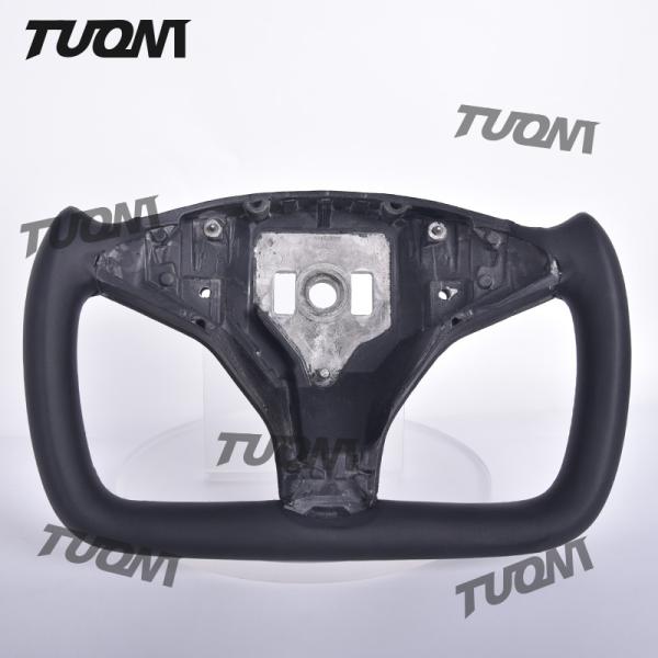 For Tesla Model 3/Y/S/X Carbon Fiber Yoke Steering Wheel Leather Materials
