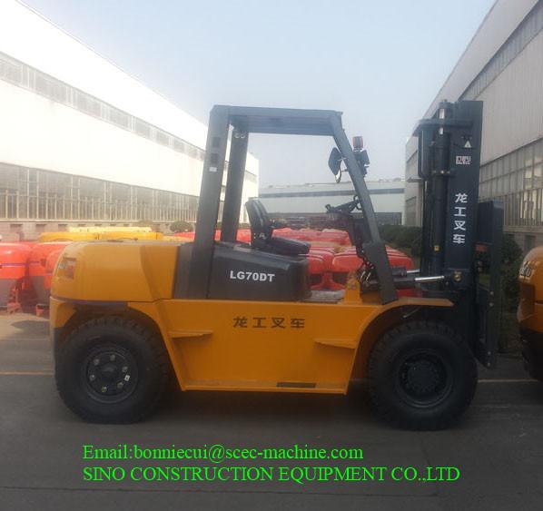7 Ton Diesel Combustion Forklift Truck com o motor de 83 quilowatts