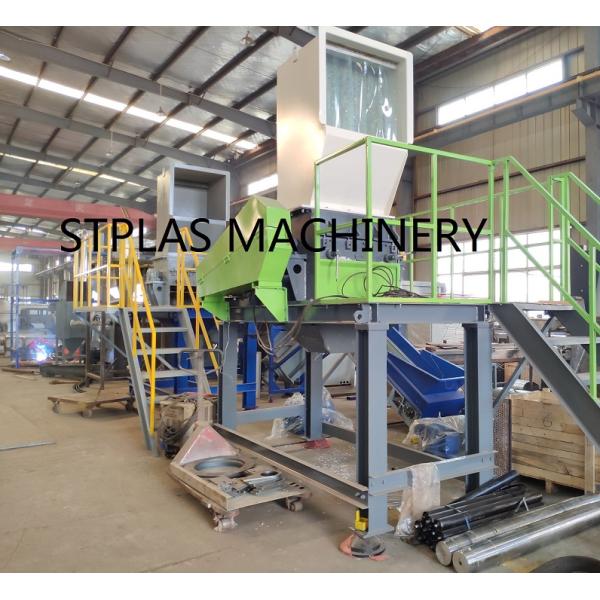 Economic PET Recycling Machine , High Capacity Hot PET Bottle Flakes Washing Line