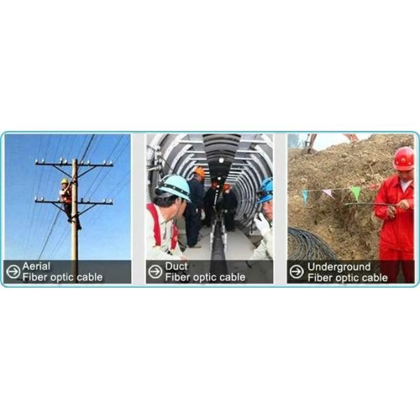 Telecommunication Fiber Optic Cable Single Mode Armoured Outdoor Cable 2 core - 12 core