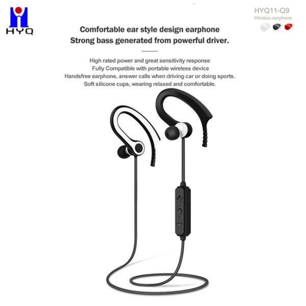 Sweatproof 40cm Sports Bluetooth Earphones With Mic