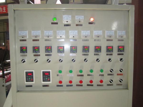 Semi Automatic PE Film Blowing Machine Double Color , Plastic Extrusion equipment