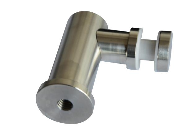 glass fitings RS2803, stainless steel 304, finishing Satin, size 25x65mm