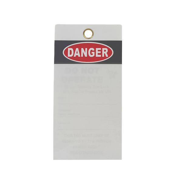 Customizable 146*76mm PVC Safety Tag with 0.25mm Thickness and CMYK Printing for Industrial Use