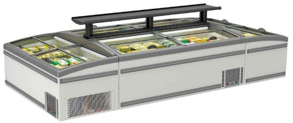 Glass door Deep Freezer Island