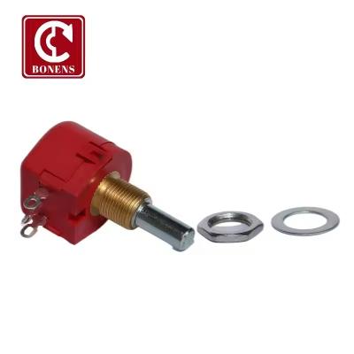 WX118 0,5W 10% 23mm 50mm Long Shaft single turn Potenciômetro de enrolamento rotativo