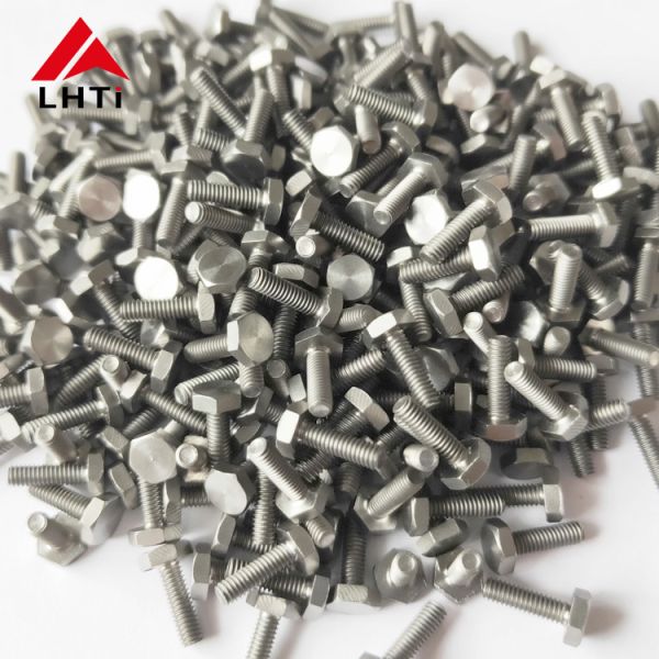 DIN 933 M14 Gr2 Hex Head Titanium Bolts Nuts CNC Machined