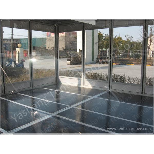 Waterproof Metal Frame 4X4 Gazebo Canopy Tents Watch House Double Wing Glass Door