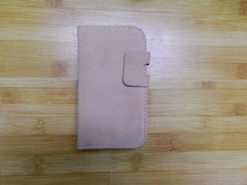 Flip Purple PU Leather Wallet Case Nontoxic For Samsung Galaxy S3