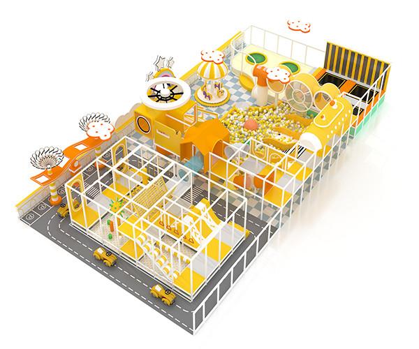 Galvanized Steel Pipe indoor soft play equipment Toddler Play Area 3.5m