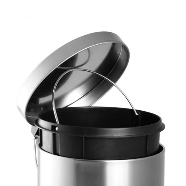 Sustainable Rolling Cover Type Stainless Steel Trash Can with Foot Pedal and Sustainable Design 3L/5L/8L/12L/20L/30L