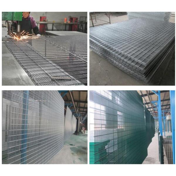 3.3m Height Galvanized Clear View Safety Fence / Security Fence Powder Coated