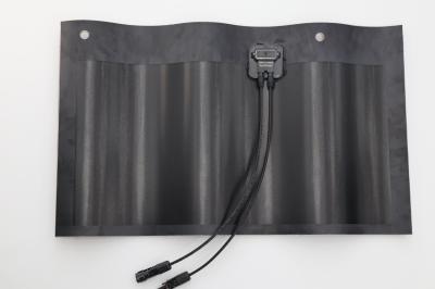 Single Piece Curved Solar Roof Tiles Open Circuit Voltage 6.69V BIPV Solar Shingles