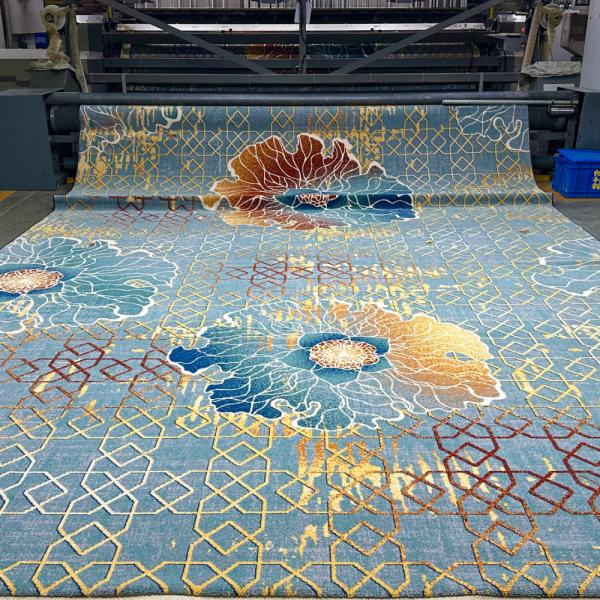 PRAYER Western Corridor Axminster Carpet in Rectangle Shape with Nylon Material and Long