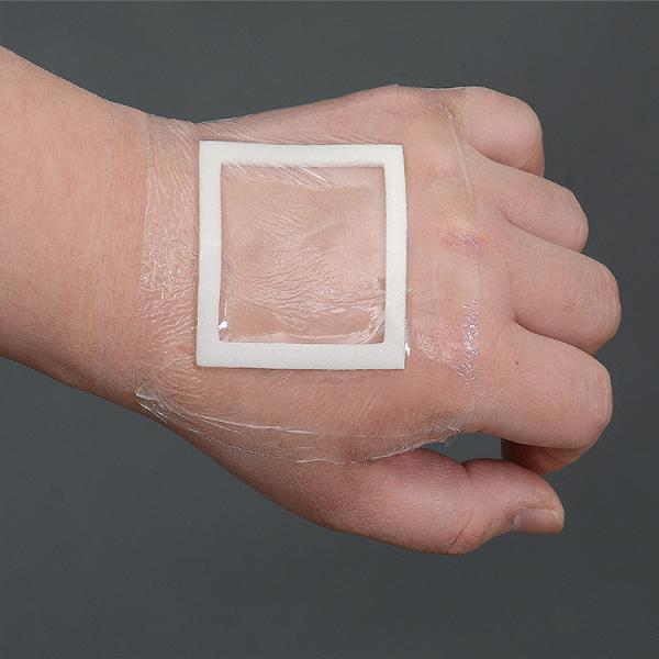 Medical waterproof transparent wound dressing adhesive pad silicone wound dressing border